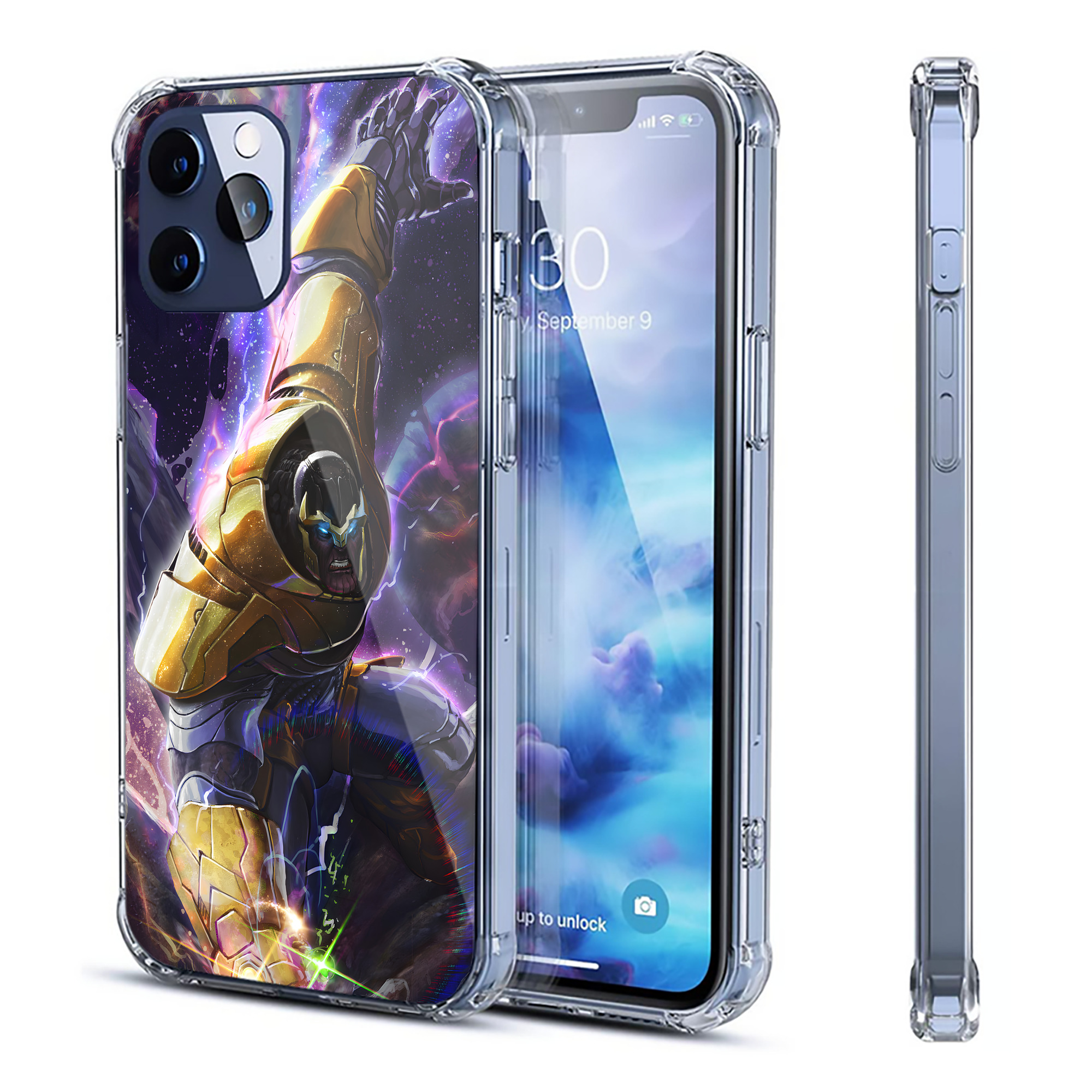 （画像用） アベンジャーズ The Avengers 【iPhone 12シリーズ対応】透明スマホケース（クリアソフトケース）